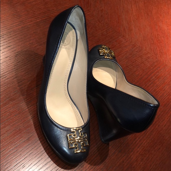 Tory Burch Shoes - Tory Burch Navy Heels